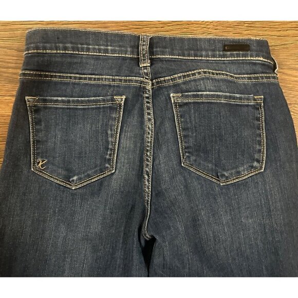 Kut From The Kloth Maternity Jeans Size 2 Skinny Dark Wash Blue Denim distressed - Picture 8 of 11